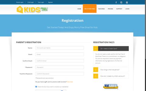 Register - KidsEmail