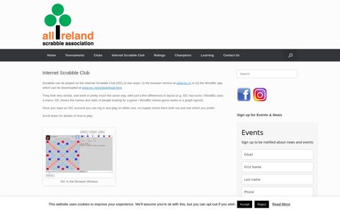 Internet Scrabble Club – All Ireland Scrabble Association