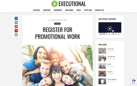 Register For Promo Work | Become An EXECUTIONAL Staff ...