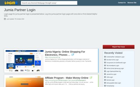 Jumia Partner Login - Loginii.com
