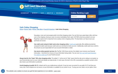 Safe Online ... - Gulf Coast Educators Federal Credit Union
