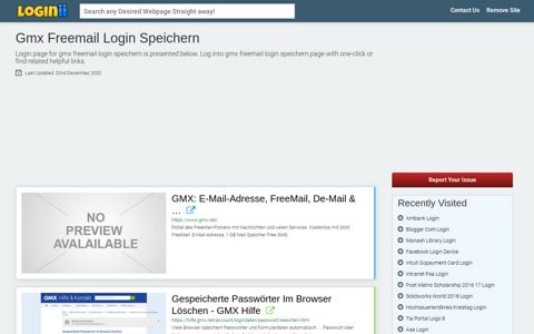 Gmx Freemail Login Speichern - Loginii.com