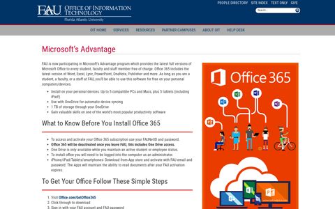 Microsoft Office 365 - Florida Atlantic University