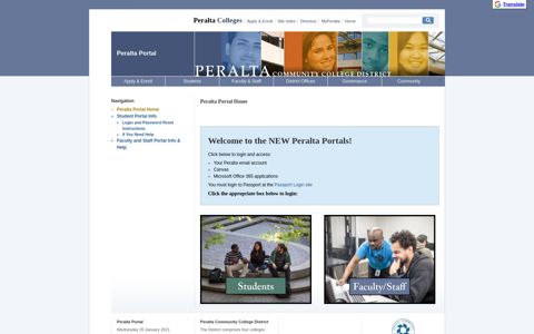 Peralta Portal - Peralta Colleges