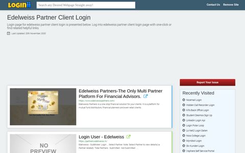 Edelweiss Partner Client Login - Loginii.com