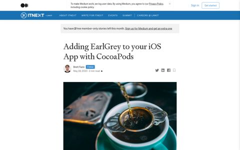 Adding EarlGrey to your iOS App with CocoaPods | by Brett ...