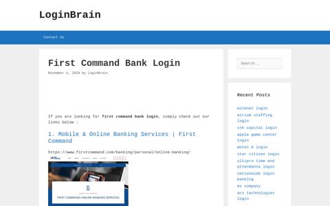 First Command Bank - Mobile & Online Banking Services ...