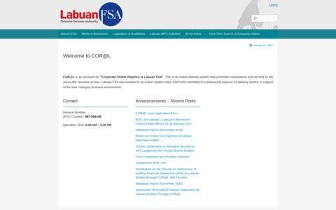 Labuan FSA | Financial Services Authority