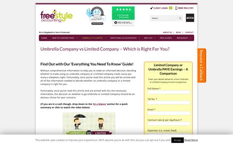 FREE Umbrella or Limited Company Guide