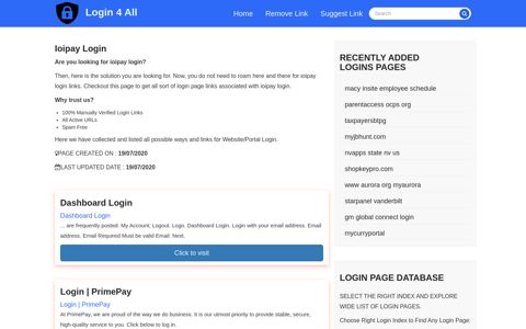 ioipay login - Official Login Page [100% Verified] - Login 4 All