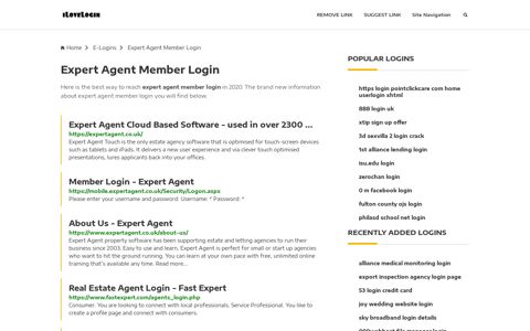 Expert Agent Member Login ❤️ One Click Access - iLoveLogin