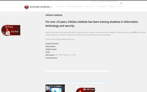 InfoSec Institute - Information Security Training - Intense School