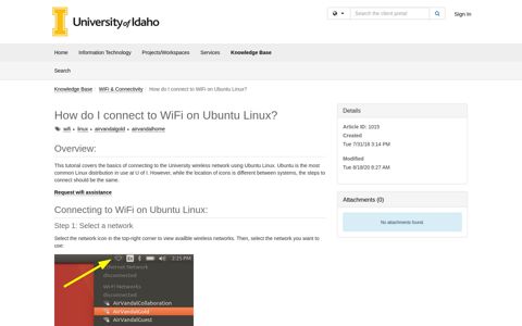 How do I connect to WiFi on Ubuntu Linux? - Support