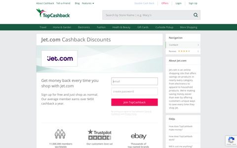 Jet.com Cashback Offers, Discount Codes & Deals