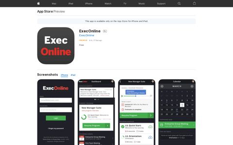 ‎ExecOnline on the App Store
