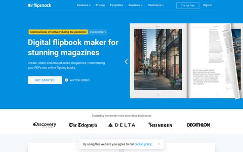 Flipsnack: Free Online Flipbook Maker - Easy PDF to HTML5
