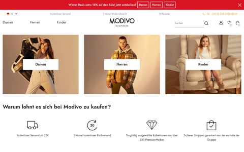 Damen-, Herren- und Kindermode • Online-Shop modivo.de