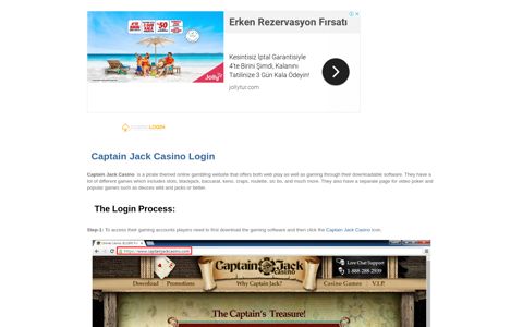 Captain Jack Casino Login | casinologin