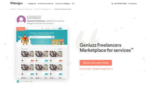 Geniuzz freelancers marketplace for services | Web page ...