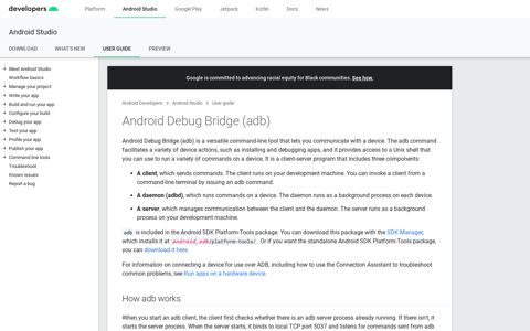 Android Debug Bridge (adb) | Android Developers