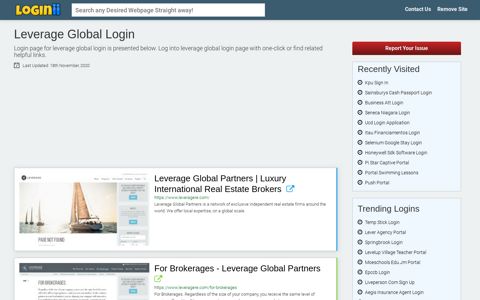 Leverage Global Login - Loginii.com