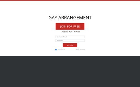 Sign In | GayArrangement.com