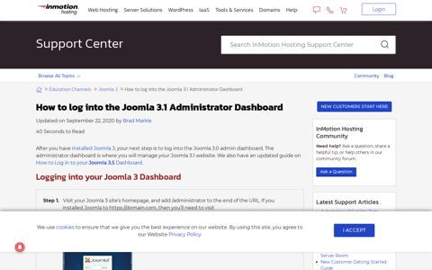 How to log into the Joomla 3.1 Administrator Dashboard ...