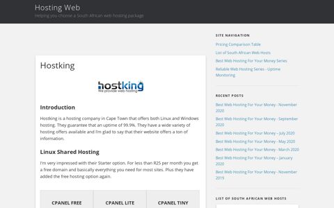 Hostking - Hosting Web
