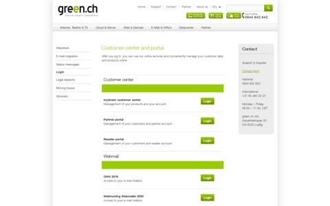 Login - Green.ch