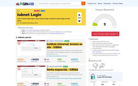 Iubnet Login - A database full of login pages from all over the ...