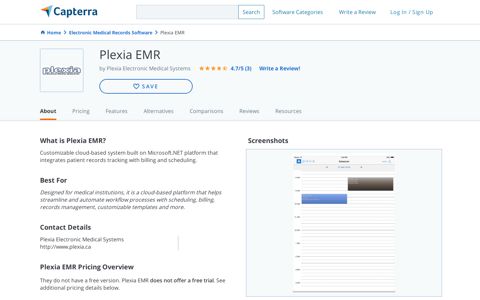 Plexia EMR Reviews and Pricing - 2020 - Capterra