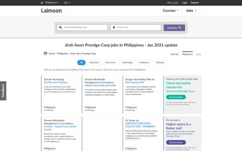Jireh Aeon Prestige Corp jobs with salaries in Philippines ...