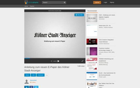 Anleitung zum neuen E-Paper des Kölner Stadt-Anzeiger