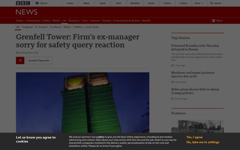 Grenfell Tower: Firm's ex-manager sorry for safety query ...