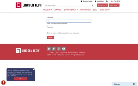 Log in | Lincoln Tech