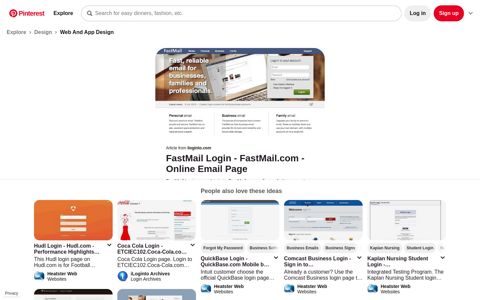 FastMail Login - FastMail.com - Online Email Page - Pinterest