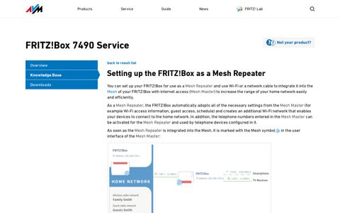 Setting up the FRITZ!Box as a Mesh Repeater - AVM