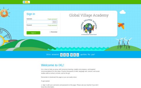 Global Village Academy - IXL