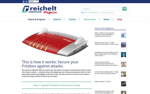 Secure your Fritzbox: How to do it in 5 easy steps | Reichelt