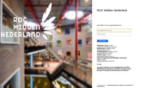 Aanmelden - ROC Midden Nederland