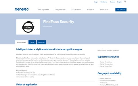 FindFace Security by NtechLab | Genetec