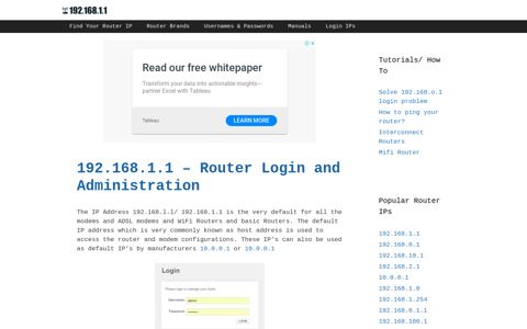 192.168.1.1 – Wireless Router Configuration – Wireless ...