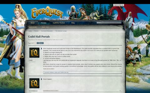 Guild Hall Portals | EverQuest Forums