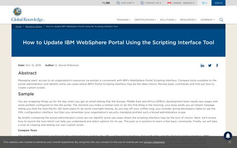 How to Update IBM WebSphere Portal Using the Scripting ...
