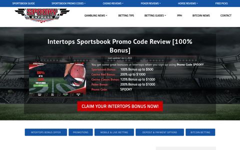 Intertops Sportsbook Promo Code [100% Bonus]