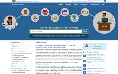eService: Ethiopian Government Electronic Services