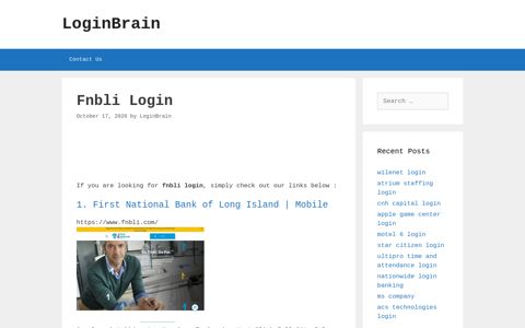 Fnbli - First National Bank Of Long Island | Mobile - LoginBrain