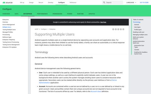 Supporting Multiple Users | Android Open Source Project