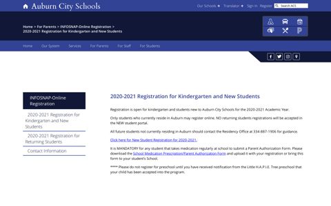 INFOSNAP-Online Registration / 2020-2021 Registration for ...