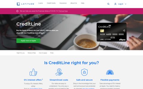 CreditLine Card - Interest Free Credit Card | Latitude Financial ...
